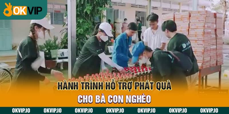 Hành trình hỗ trợ phát quà cho bà con nghèo