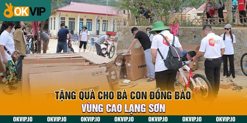 Tặng quà cho bà con đồng bào vùng cao Lạng Sơn