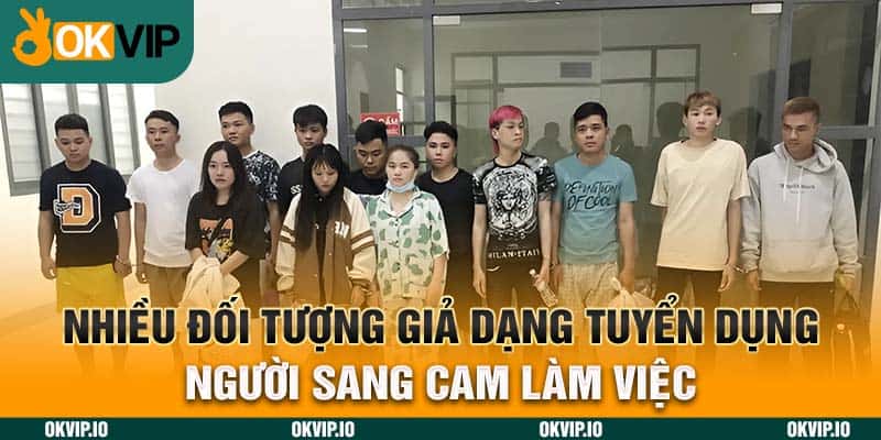 Nhiều đối tượng giả dạng tuyển dụng người sang Cam làm việc