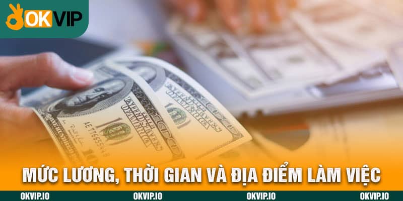 Mức lương, thời gian và địa điểm làm việc